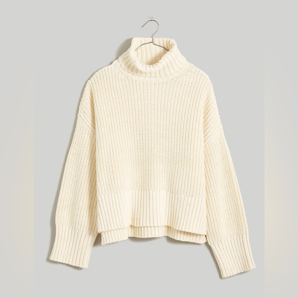 New Madewell Wide Rib Turtleneck Sweater - Picture 2 of 6